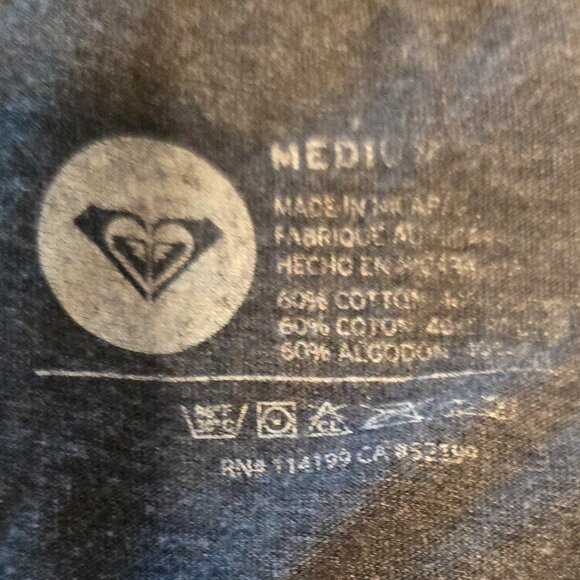 ROXY WOMENS CAYMAN ISLANDS GRAPHIC Tshirt -SIZE MEDIUM-LIKE NEW - Picture 5 of 5